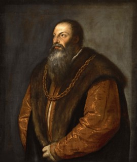 Portrait of Pietro Aretino, ca 1537. Creator: Titian (1488-1576).