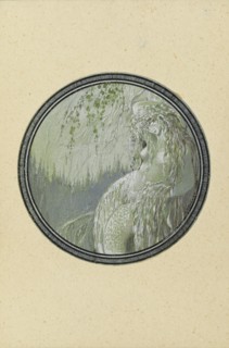 Rusalka. Illustration to the poem Ruslan and Lyudmila by A. Pushkin, 1921-1926. Creator: Chekhonin, Sergei Vasilievich (1878-1936).