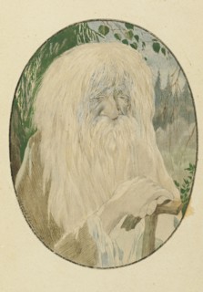 Leshy. Illustration to the poem Ruslan and Lyudmila by A. Pushkin, 1921-1926. Creator: Chekhonin, Sergei Vasilievich (1878-1936).