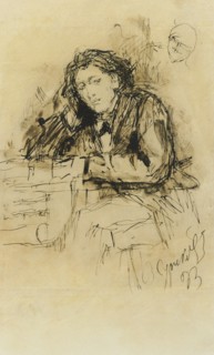 Portrait of the composer Anton Rubinstein (1829-1894), 1893. Creator: Surikov, Vasili Ivanovich (1848-1916).