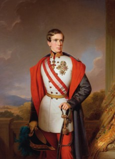 Portrait of Emperor Franz Joseph I of Austria, 1849. Creator: Einsle, Anton (1801-1871).
