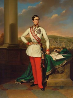 Portrait of Emperor Franz Joseph I of Austria, 1853. Creator: Klieber, Eduard (1803-1879).