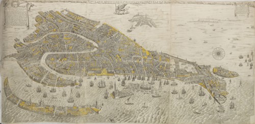 Vero e real disegno della inclita cita di Venetia. (Panorama of Venice) , 1676. Creator: Scolari, Stefano (active 1652-1691).