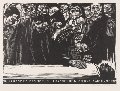 Commemorative sheet for Karl Liebknecht, 1920. Creator: Kollwitz, Käthe (1867-1945).