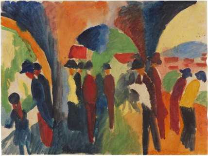 Under Thun Arcades, 1913. Creator: Macke, August (1887-1914).