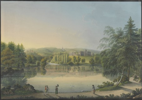 The Wilhelmshöhe Castle near Kassel, ca 1820. Creator: Bleuler, Johann Heinrich (1758-1823).