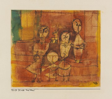 Kinder und Hund (Children and dog), 1920. Creator: Klee, Paul (1879-1940).