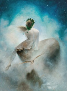 Question to the Stars, 1895. Creator: Diefenbach, Karl Wilhelm (1851-1913).