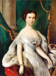 Portrait of Elisabeth of Bavaria, ca 1855. Creator: Anonymous.