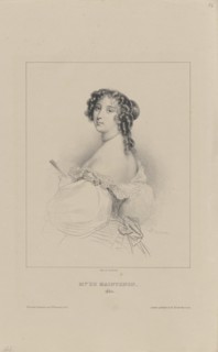 Françoise d'Aubigné, Marquise de Maintenon (1635-1719), 1830-1840s. Creator: Devéria, Achille (1800-1857).