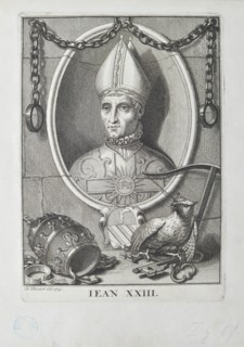 Antipope John XXIII (Baldassare Cossa) , 1713. Creator: Picart, Bernard (1673-1733).