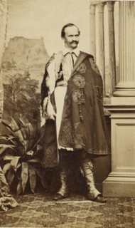 Portrait of Otto I, King of Greece, ca 1863. Creator: Kramer, Oscar (1835-1892).