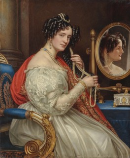 Portrait of Countess Sofia Kisseleff (1801-1875), née Potocka, 1834. Creator: Stieler, Joseph Karl (1781-1858).