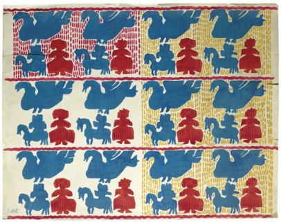 Textile design, Early 20th cen.. Creator: Bakst, Léon (1866-1924).
