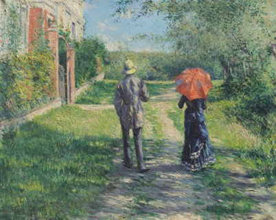 Chemin montant, 1881. Creator: Caillebotte, Gustave (1848-1894).