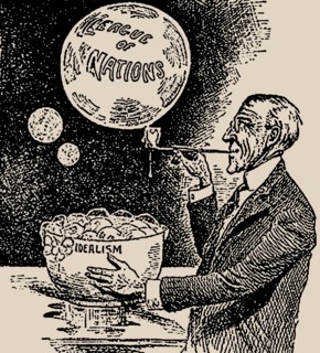 Blowing Bubbles. Woodrow Wilson and the League of Nations , 1919. Creator: Anonymous.