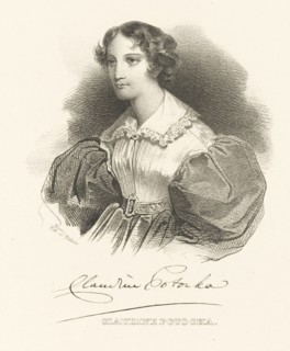 Countess Klaudyna (Claudine) Potocka, née Dzialynska (1801-1836), c. 1830. Creator: Anonymous.