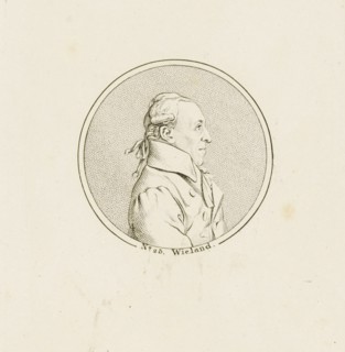 Portrait of the Poet and writer Christoph Martin Wieland (1733-1813), c. 1810. Creator: Anonymous.