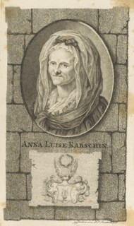 Portrait of Anna Louisa Karsch (1722-1791), 1796. Creator: Krethlow, Johann Friedrich (1767-1842).