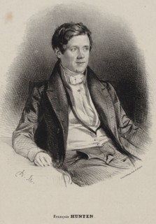 Portrait of the pianist and composer Franz Hünten (1793-1878). Creator: Maurin, Antoine (1793-1860).