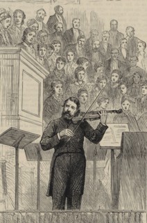 Portrait of the violinist and composer Joseph Joachim (1831-1907) , 1877. Creator: Harral, Horace (1817-1905).