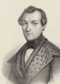 Portrait of the pianist and composer Antoine de Kontski (1817-1899). Creator: Cazes, Romain (1808-1881).
