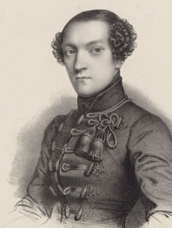 Portrait of the pianist and composer Antoine de Kontski (1817-1899). Creator: Cazes, Romain (1808-1881).