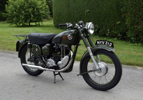 1954 Matchless G3 LS Auxiliary Fire Service motorcycle. Creator: Unknown.