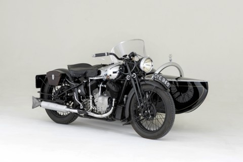 1936 Brough Superior 11-50 Special Combination. Creator: Unknown.