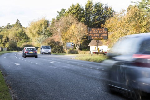 Solar Variable Message Temporary Road Sign 2016. Creator: Unknown.