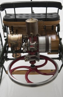 1885 Benz 3 wheeler scale model. Creator: Unknown.
