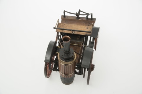 1868 Knight Steam carriage scale model. Creator: Unknown.