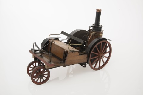 1868 Knight Steam carriage scale model. Creator: Unknown.