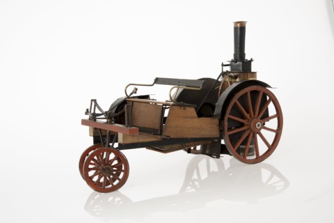 1868 Knight Steam carriage scale model. Creator: Unknown.