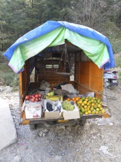 Fruit stall in Dharamshala Himachal Pradesh India 2017. Creator: Unknown.