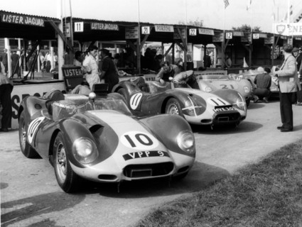 1958 Listers in pits at Goodwood Tourist Trophy. Creator: Unknown.