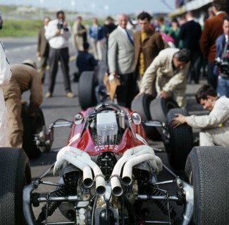 1966 Ferrari 312 Formula 1 engine. Creator: Unknown.