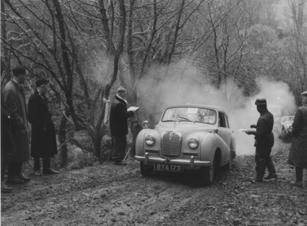 Land's End trial 1961, Austin A40 Somerset on Darracot Hill. Creator: Unknown.