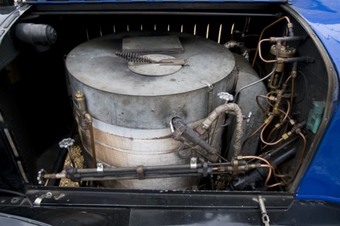 1916 Stanley steam car engine. Creator: Unknown.