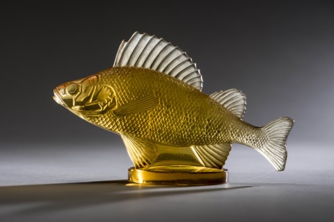 Perche amber Lalique mascot. Creator: Unknown.