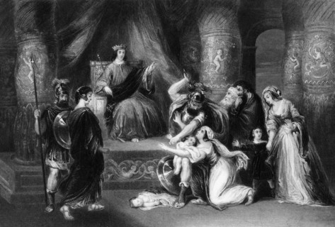 'And the King said, Divide the living child in two', mid-late 19th century. Creator: Peter Lightfoot.