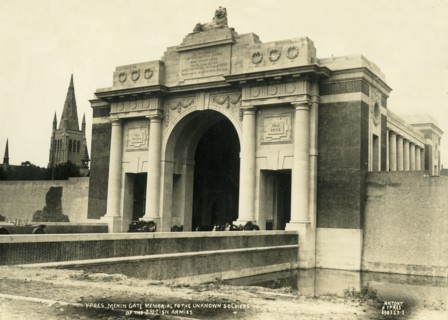 'Menin Gate Memorial to the Unknown Soldiers of the British Armies', Ypres, Belgium, c1927. Creators: Robert Antony, Maurice Antony, Photo Antony.