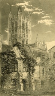 The Water Tower, Canterbury Cathedral, Canterbury, Kent, 1885.  Creator: Unknown.