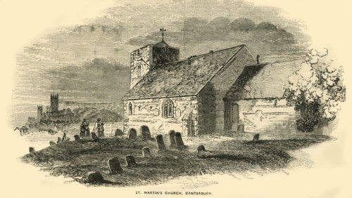 St Martin's Church, Canterbury, Kent, c1850. Creator: Unknown.