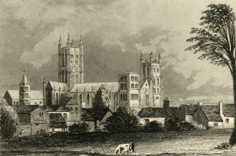 'Canterbury Cathedral, Kent', c1845.  Creator: Unknown.