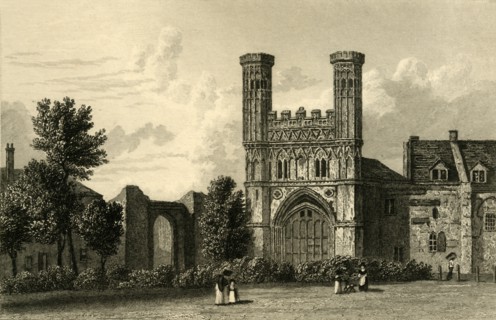 'Canterbury. Gate of St. Augustine's', c1830.  Creator: J Fife.