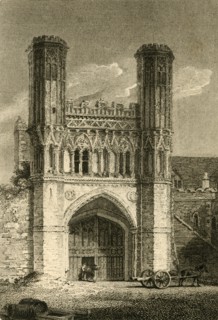 'St. Augustine's Gate, (Canterbury) Kent', 1802.  Creator: Samuel Rawle.