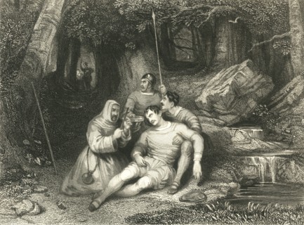 'Death of Llewellyn', c1836.  Creators: Unknown, William Radclyffe.