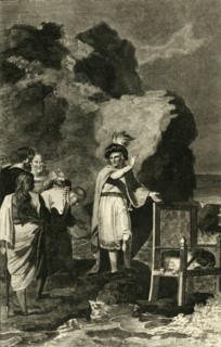 'Canute Reproving His Courtiers', 18th-19th century. Creator: Unknown.