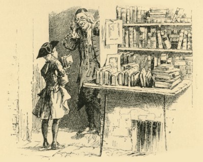 'He managed to save sufficient to purchase two volumes', (1907).  Creator: Unknown.